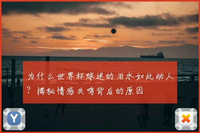 为什么世界杯球迷的泪水如此动人？揭秘情感共鸣背后的原因